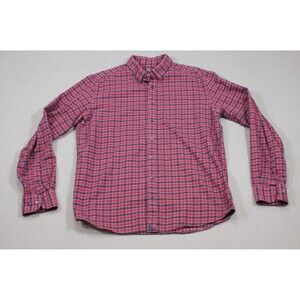 UNTUCKit Shirt Mens XL Tall Slim Blue Red Plaid Flannel Button Down Casual